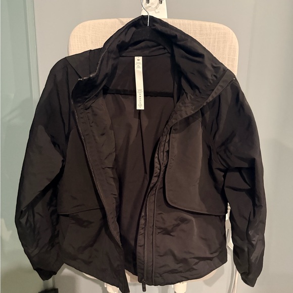 Lululemon Black Nylon Jacket with Hood - Picture 4 of 5